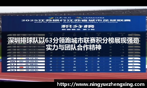 深圳排球队以63分领跑城市联赛积分榜展现强劲实力与团队合作精神